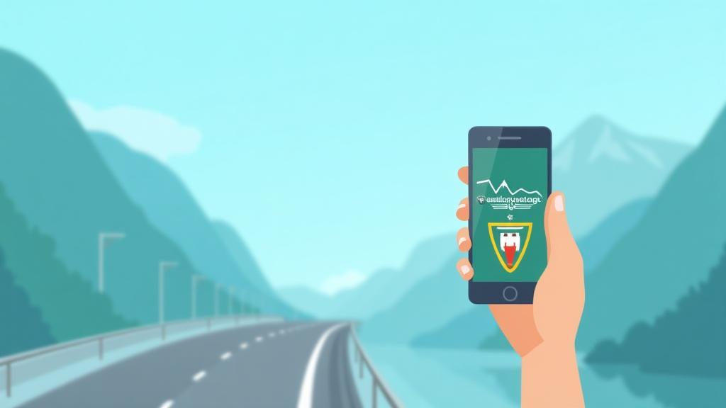 Illustration of a smartphone with a digital vignette